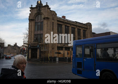 Paisley Town Center e la High Street, come la città si prepara per una città di cultura 2021 offerta, in Paisley, Scozia Foto Stock