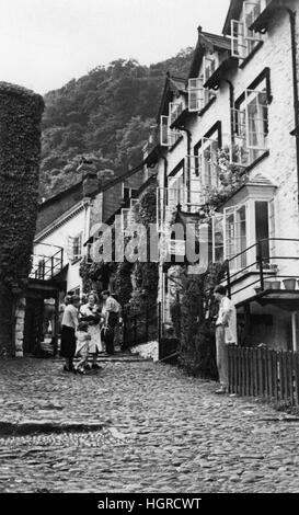 Clovelly, Devon nel 1951 Foto Stock