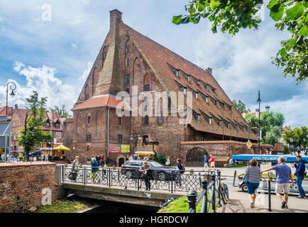 Polonia, Pomerania, Gdansk (Danzica), il Grande Mulino nella Città Vecchia di Danzica è stato uno dei più grandi edifici agricoli del Medioevo Foto Stock