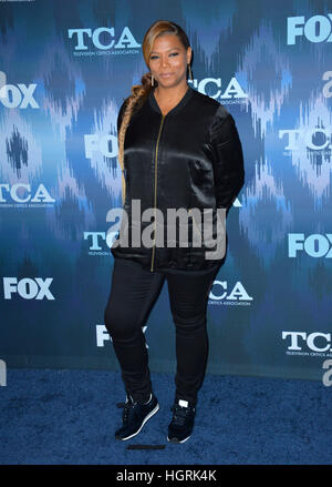 Pasadena, Stati Uniti d'America. Xi gen, 2017. Queen Latifah al Fox TCA Winter 2017 All-Star Party al The Langham Huntington Hotel, Pasadena Foto © Sarah Stewart/Alamy Live News Foto Stock