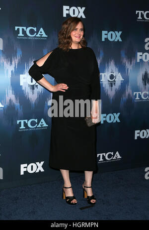 Pasadena, Stati Uniti d'America. Xi gen, 2017. Emily Deschanel, a 2017 Winter Tour TCA - FOX All-Star partito, al Langham Hotel In California il 11 gennaio 2017. Credito: Faye Sadou/MediaPunch Foto Stock