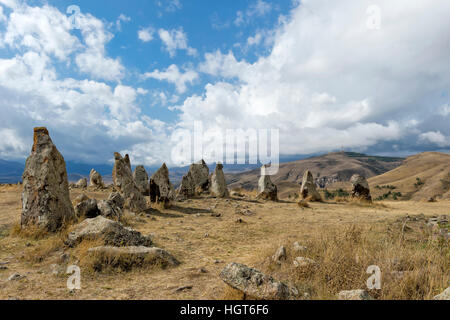 Archeologici preistorici Karer sito di Zorats, Sisian, Provincia di Syunik, Armenia, Caucaso, Medio Oriente e Asia Foto Stock