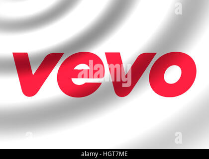 Vevo logo bandiera simbolo icona logotipo Foto Stock