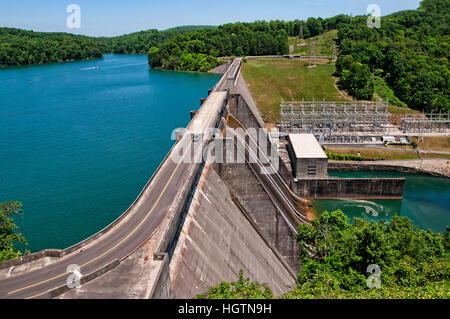 Il lago di Norris formata dalla Norris diga sul fiume Clinch nel Tennessee Valley NEGLI STATI UNITI Foto Stock