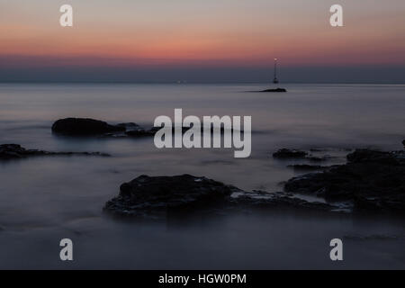 Tramonto a Koh Jum della Thailandia Foto Stock