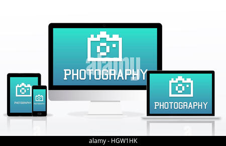 Foto fotografia cattura immagine concetto della fotocamera Foto Stock