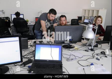 L'avvio FABtotum, nato presso l'incubatore di imprese Poli-Hub di Milano Politecnico, si occupa della progettazione e della fabbricazione di 3D le stampanti Foto Stock