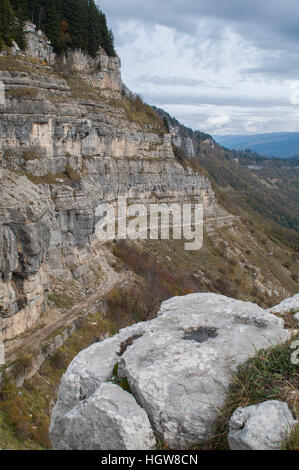 Nakerala Cresta di montagna, montagne del Caucaso, Racha montagne, Tqibuli, Imereti, Racha, Kutaisi, Georgia Foto Stock