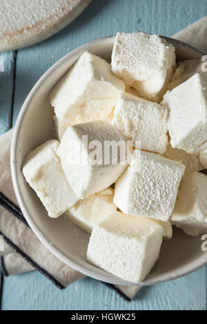 Dolci fatti in casa Square Marshmallows pronto a mangiare Foto Stock