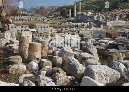 Le rovine di Xanthos, che era la capitale di antica Lycia Foto Stock