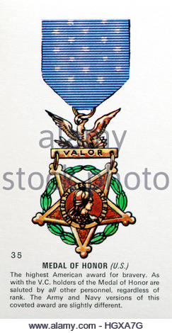 Medal of Honor, American medaglia per il coraggio Foto Stock