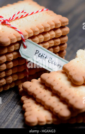 Butterkekse, Butterkeks, Petit Beurre Foto Stock