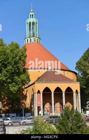 Kirche auf dem Tempelhofer Feld, Wolffstrasse, Tempelhof di Berlino, Deutschland Foto Stock