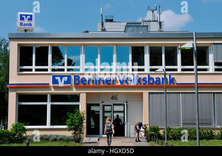 La Berliner Volksbank, Schlossstrasse, Steglitz Berlino, Deutschland Foto Stock