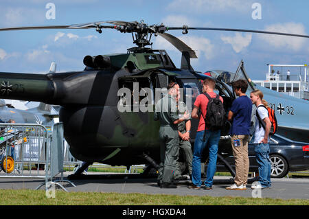 Hubschrauber, Besucher, Deutsche Luftwaffe, Ila, Berlino-Schoenefeld, Deutschland Foto Stock