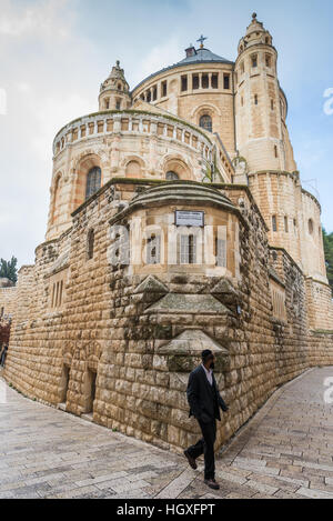 Zion Church, Dormition Abbey sul monte Sion in Gerusalemme, Israele, Asia Foto Stock