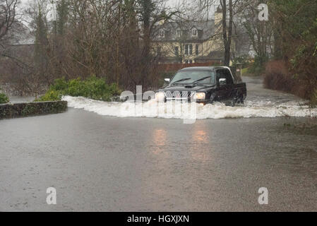 Inondazioni in Cumbria, Inghilterra, Regno Unito meteo Foto Stock
