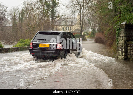 Inondazioni in Cumbria, Inghilterra, Regno Unito meteo Foto Stock