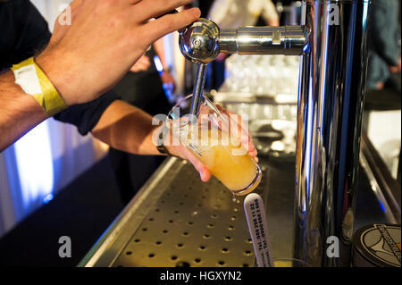 Amsterdam. 11-01-2017. Campionato olandese spillatura della birra. Foto Stock