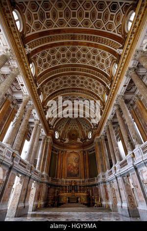 Caserta, Italia - Luglio 29th, 2016 : La Cappella Palatina nel Palazzo Reale di Caserta - Campania, Italia. Foto Stock