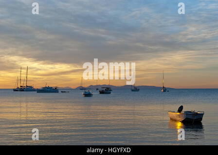 Colorato Tramonto Romantico Foto Stock