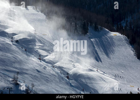 Vail Colorado - Innevamento a Vail Ski Resort Foto Stock