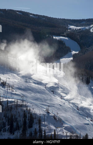 Vail Colorado - Innevamento a Vail Ski Resort Foto Stock