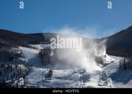 Vail Colorado - Innevamento a Vail Ski Resort Foto Stock