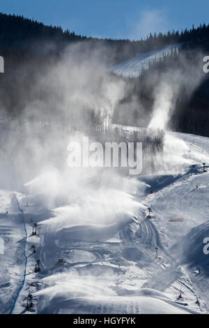 Vail Colorado - Innevamento a Vail Ski Resort Foto Stock