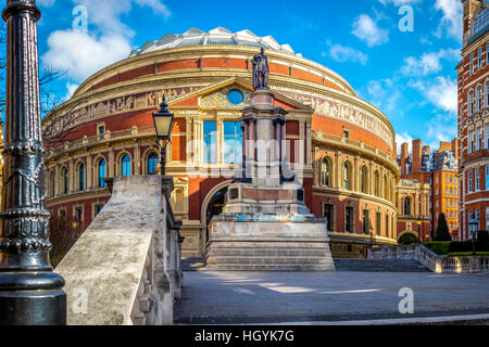 Il Royal Albert Hall ingresso nel South Kensington, London, Regno Unito Foto Stock