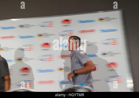 Adelaide, Australia. Xiv gen, 2017. Conferenza stampa con Simon GERRANS (ORICA-SCOTT), Tour Down Under, Australia. © Gary Francesco/ZUMA filo/Alamy Live News Foto Stock