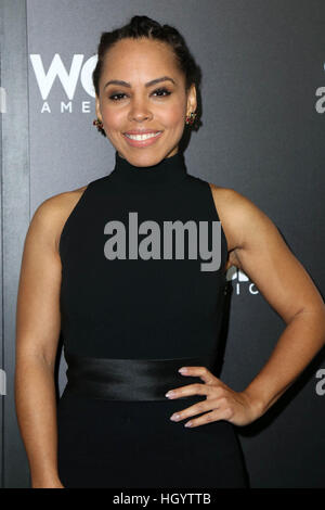 Pasadena, Stati Uniti d'America. Xiii gen, 2017. Amirah Vann a WGN America's "Underground" photocall presso l'Hotel Langham a Pasadena. © David Edwards/media/punzone Alamy Live News Foto Stock