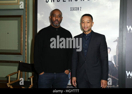 Pasadena, Stati Uniti d'America. Xiii gen, 2017. John Legend a WGN America's "Underground" photocall presso l'Hotel Langham a Pasadena. © David Edwards/media/punzone Alamy Live News Foto Stock