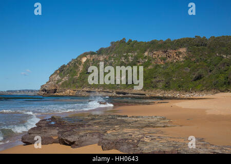 Turimetta sulla spiaggia di Sydney Nord della costa di spiagge, Nuovo Galles del Sud, Australia Foto Stock