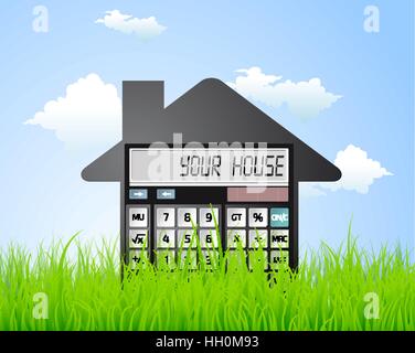 Calcolatrice concetto illustrazione Illustrazione Vettoriale