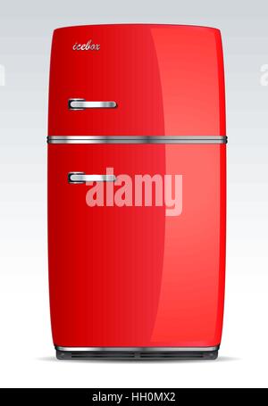 Cucina Frigorifero - elettrodomestici concept Illustrazione Vettoriale