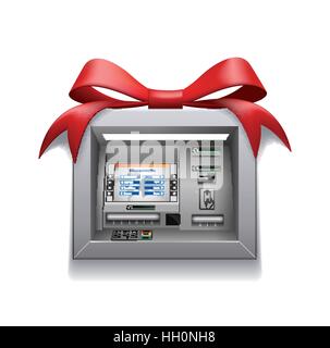 ATM - Automated Teller Machine Illustrazione Vettoriale