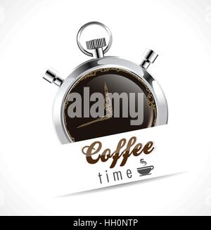 Cronometro - tempo di caffè Illustrazione Vettoriale