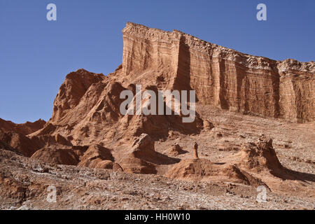 La geologia della Valle de la Luna (Moon Valley), il Deserto di Atacama, Norte Grande del Cile Foto Stock