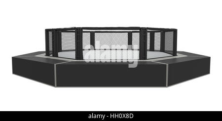Lotta MMA cage Arena isolato Foto Stock