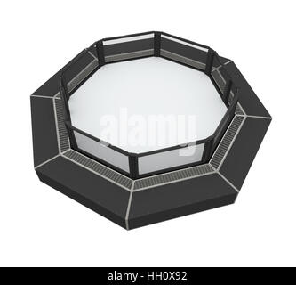 Lotta MMA cage Arena isolato Foto Stock