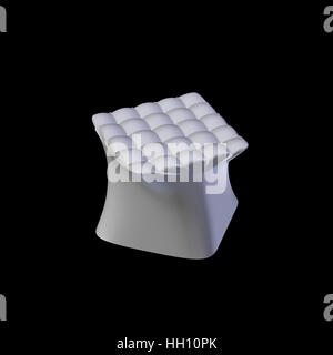 3D moderna sede su sfondo nero Foto Stock