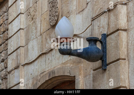 La città vecchia. Vista panoramica di Baku, capitale dell'Azerbaigian. Foto Stock