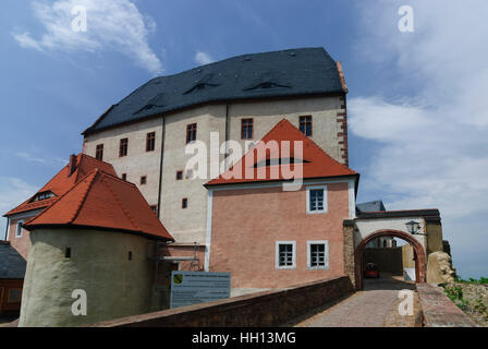 Leisnig: castello Mildenstein, , Sachsen, Sassonia, Germania Foto Stock