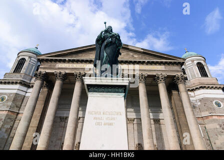 Esztergom (Gran): Basilica Chiesa e Marien della statua, , Komarom-Esztergom, Ungheria Foto Stock