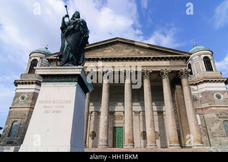 Esztergom (Gran): Basilica Chiesa e Marien della statua, , Komarom-Esztergom, Ungheria Foto Stock