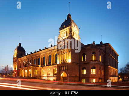 Città storica di Hall in serata, Wuppertal, Bergisches Land, Renania settentrionale-Vestfalia Foto Stock