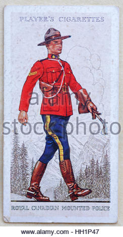 Royal Canadian polizia montata in uniforme Foto Stock