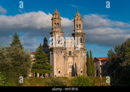 Il monastero cistercense di Santa Maria (X secolo), Sobrado, La Coruña provincia, regione della Galizia, Spagna, Europa Foto Stock