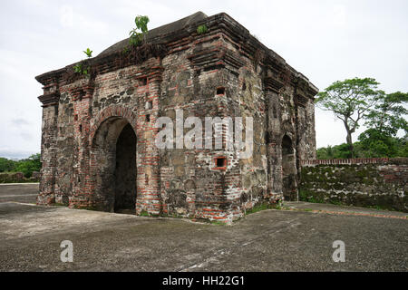 Giugno 10, 2016 Colon, Panama: le rovine della fortezza di San Lorenzo un sito del Patrimonio mondiale Foto Stock